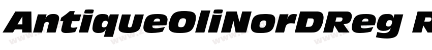 AntiqueOliNorDReg Re字体转换